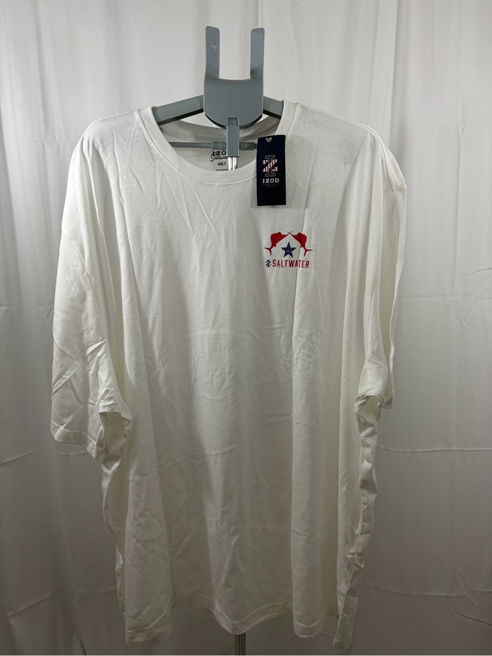 NWT Izod MENS Size 4XLT Short-Sleeve Super Soft Saltwater Tee